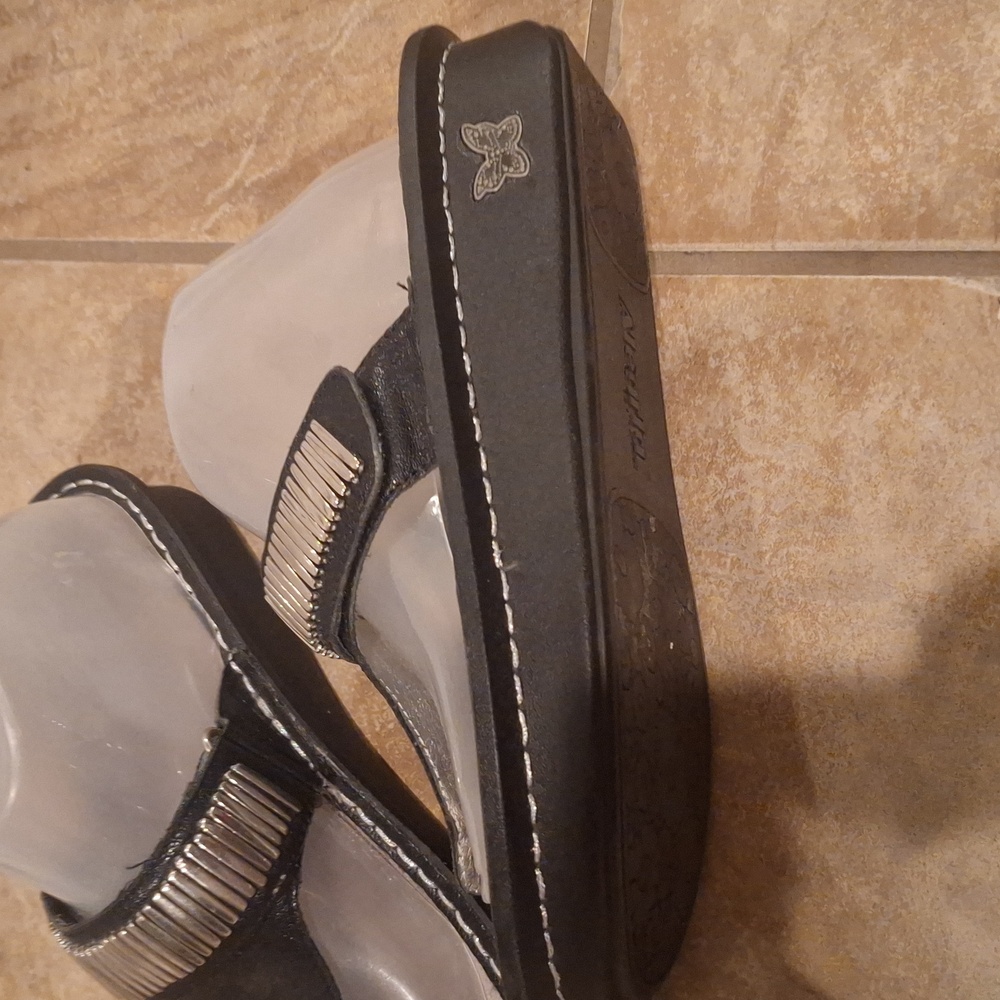 Alegria CAR 653 Black EMBELLISHED SANDALS. 39/ 8.5 - Picture 5 of 8